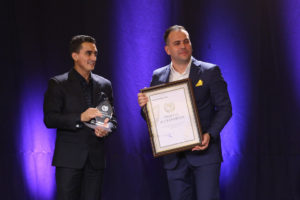 Marian Dragulescu a fost din nou premiat in 2018 in cadrul Galei Trofeelor Alexandrion, pentru rezultatele sale internationale.