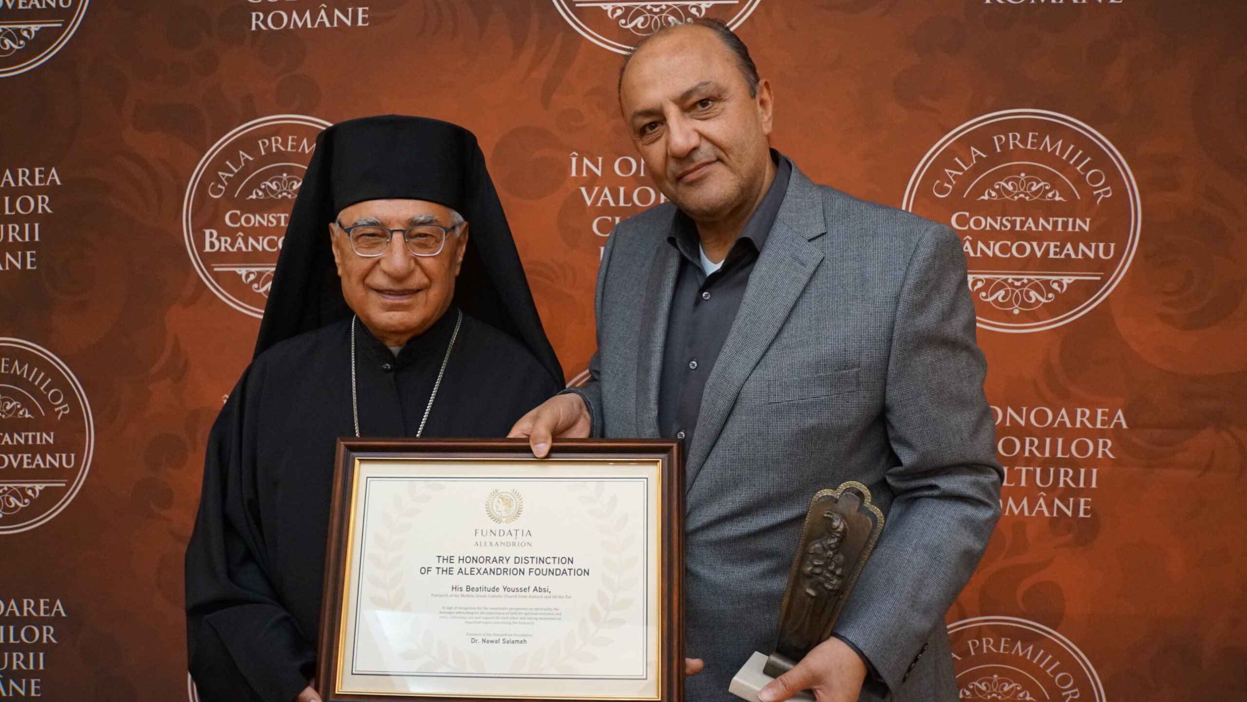 Historical visit: His Beatitude Youssef Absi, the Patriarch of the Greek Melkite Catholic Church from Antioch and All the East visited Romania upon the invitation of the Alexandrion Foundation