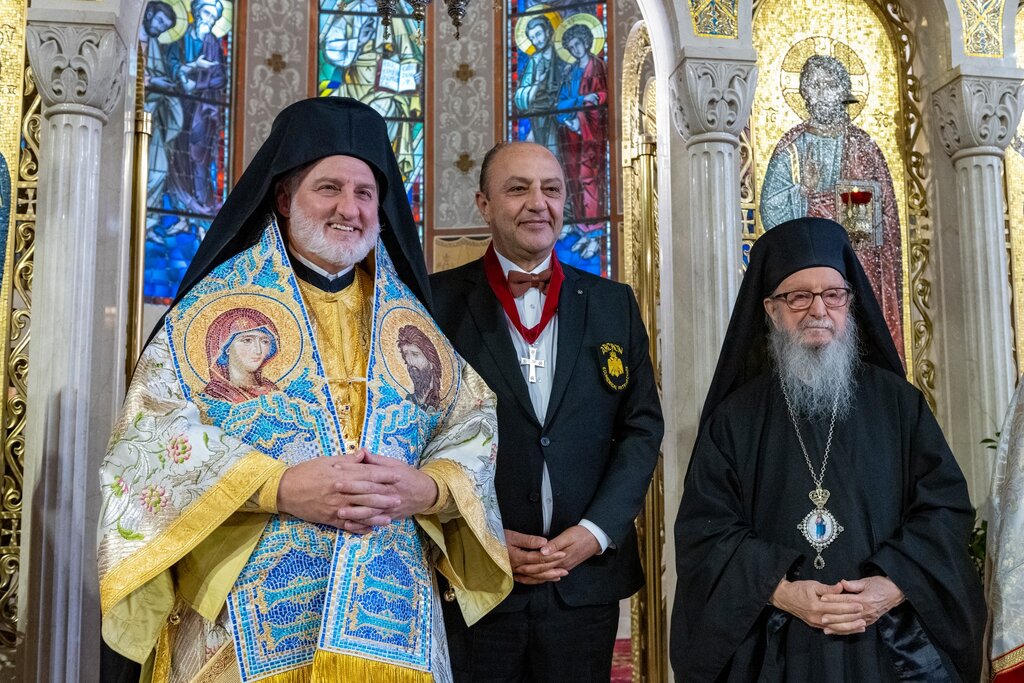 Dr. Nawaf Salameh, the first Romanian invested Archon of the Ecumenical Patriarchate